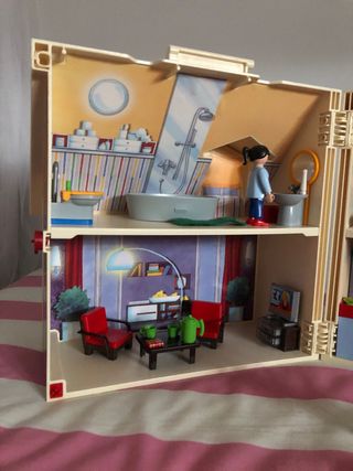 Maletín Casa de Muñecas Playmobil con Muebles