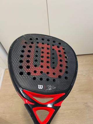 Pala de pádel Siux Carbon ORO y Wilson Bela