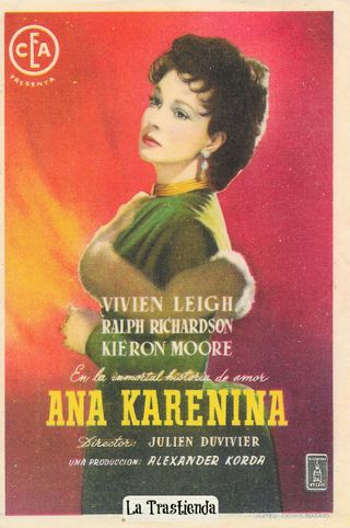 Folleto de cine Ana Karenina