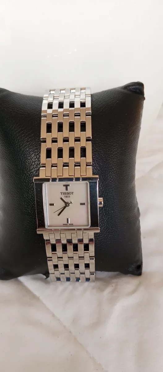 Reloj Tissot Mujer Cuadrado Plata