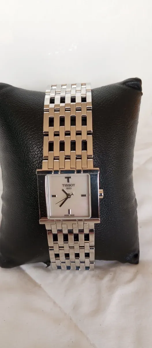 Reloj Tissot Mujer Cuadrado Plata