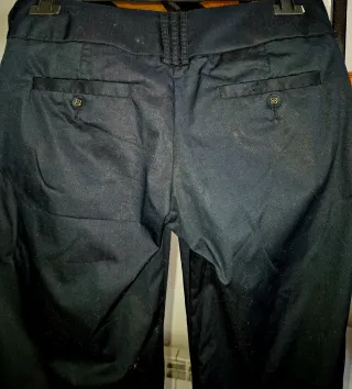 Pantalones de algodón negros