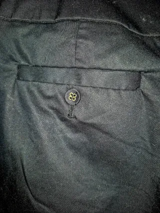 Pantalones de algodón negros