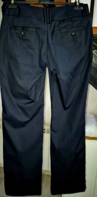 Pantalones de algodón negros
