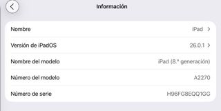 iPad 8ª Gen 128 GB Space gris