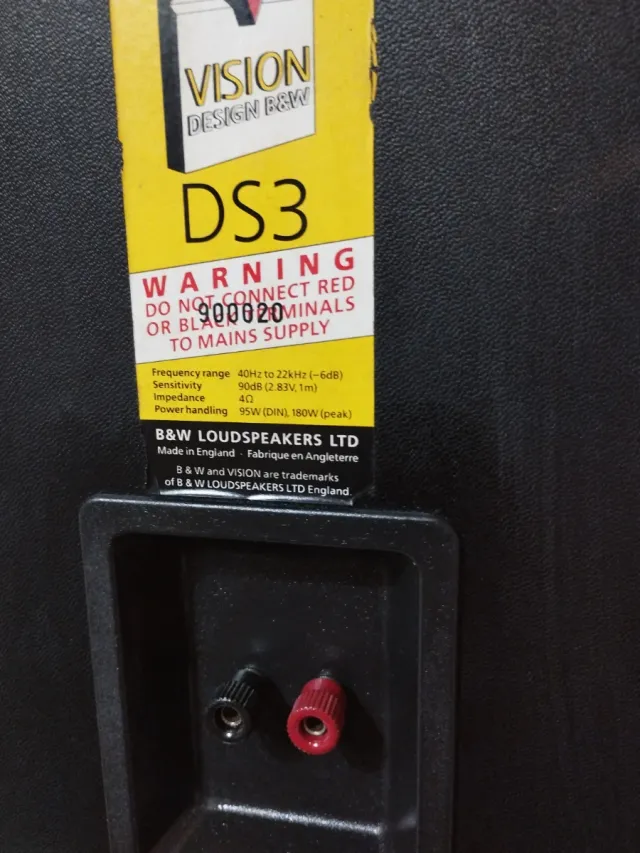 Columnas  B&W  HiFi Vintage Negros