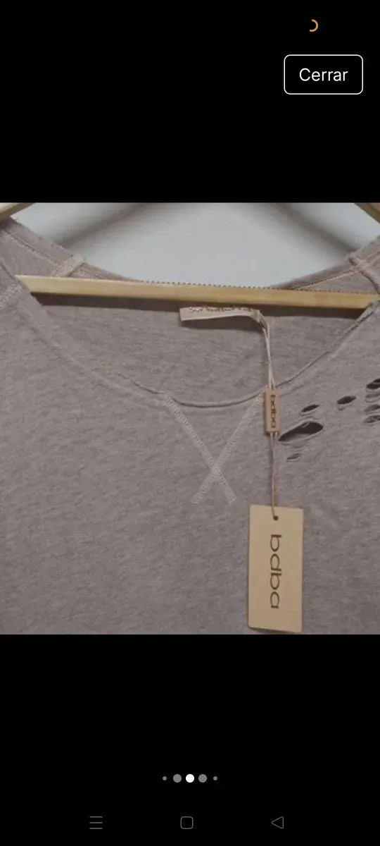 Sudadera Bdba algodón rotos Talla L