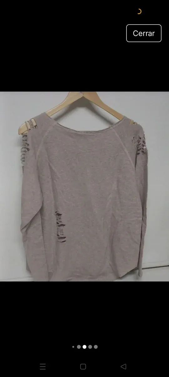 Sudadera Bdba algodón rotos Talla L