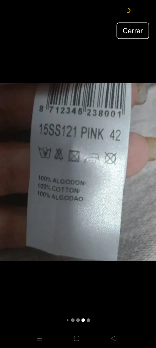 Sudadera Bdba algodón rotos Talla L