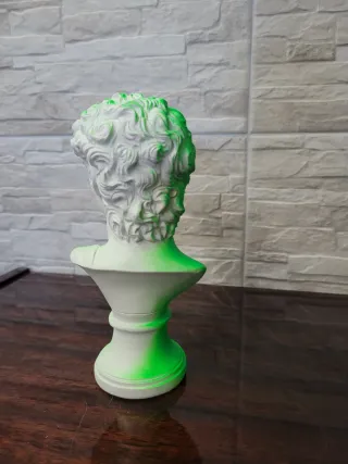 Statua David Pop Art Verde Fluo