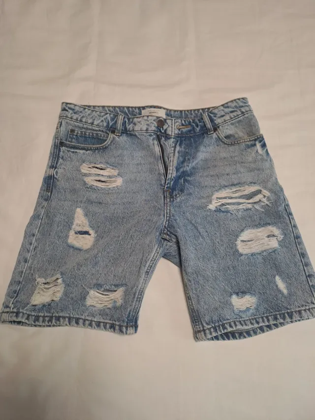 Pantalones cortos vaqueros Polinesia rotos