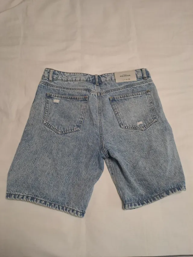 Pantalones cortos vaqueros Polinesia rotos