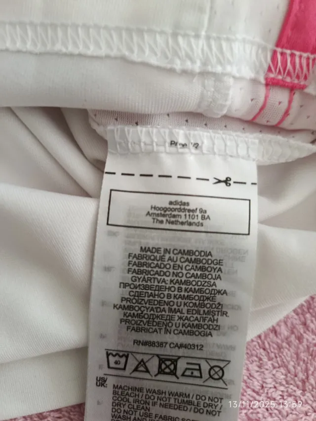 Camiseta Real Madrid Adidas Talla 7-8 años 20/21