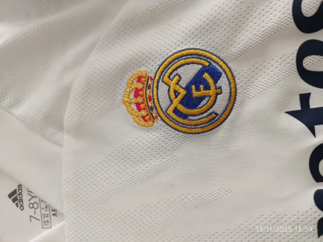 Camiseta Real Madrid Adidas Talla 7-8 años 20/21