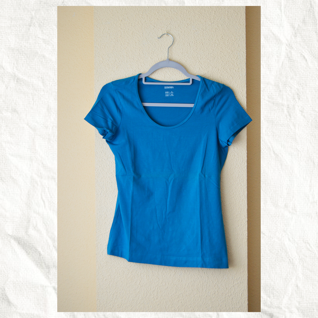 Camiseta Azul | Manga corta | Ajustada