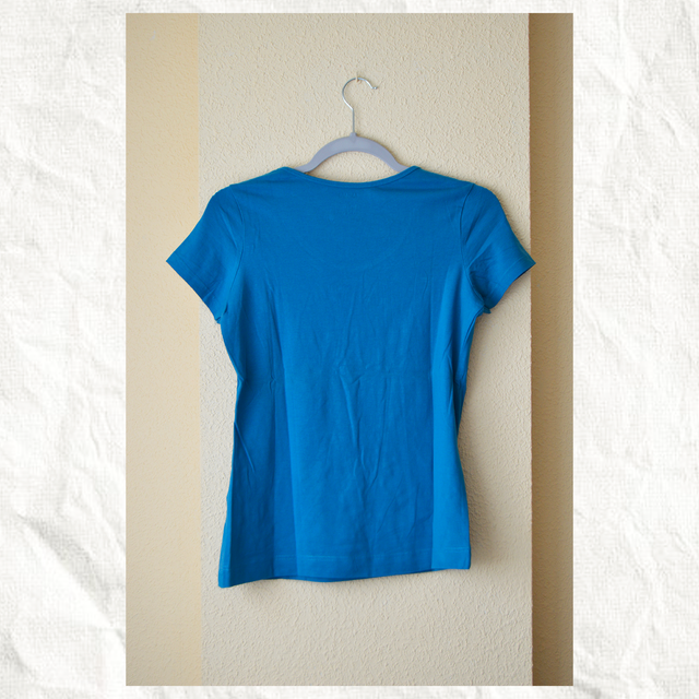 Camiseta Azul | Manga corta | Ajustada