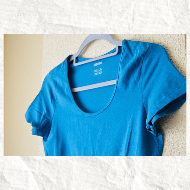 Camiseta Azul | Manga corta | Ajustada