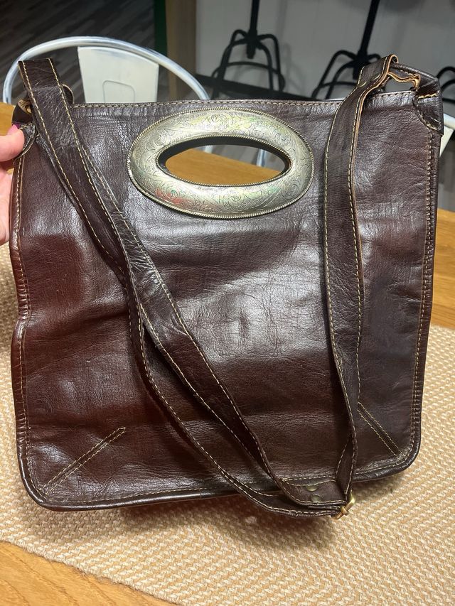 Borsa in pelle fatta a mano