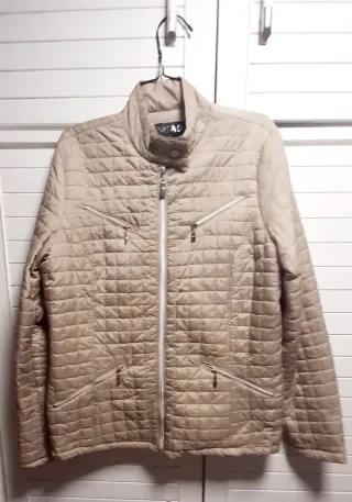 Chaquetón/Chaqueta acolchada fina, beige, L