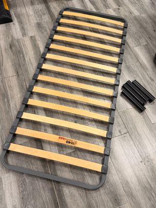 Somier de láminas madera y metal