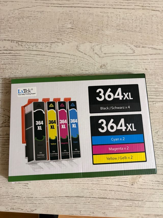 10xCartuchos Tinta LxTek 364XL Negro, Cyan, Magent