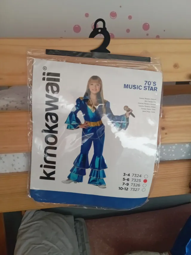 Disfraz niña disco años 70