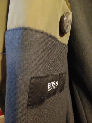 Gabardina Hugo Boss Talla 54 Verde Cacería