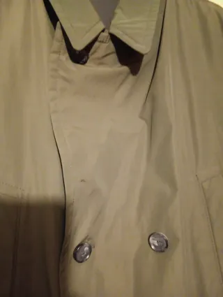 Gabardina Hugo Boss Talla 54 Verde Cacería