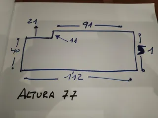 Mesa de escritorio para pilar