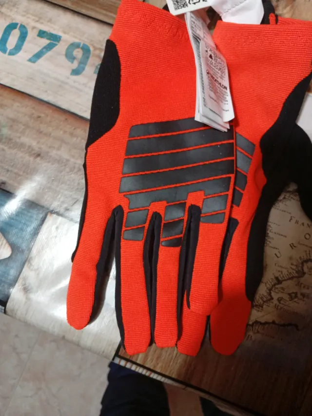 Guantes Ciclismo Naranja y Negro
