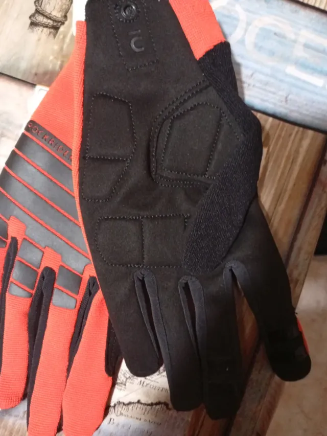 Guantes Ciclismo Naranja y Negro