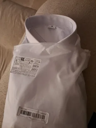 Camisa de smoking blanca con gemelos