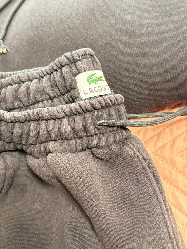 Sudadera Lacoste Negra Talla s y pantalón