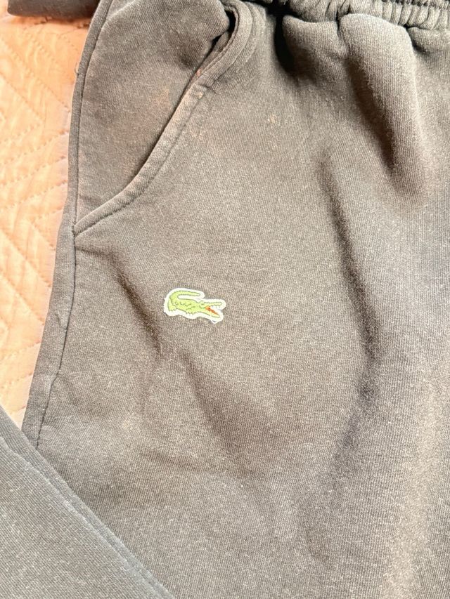 Sudadera Lacoste Negra Talla s y pantalón