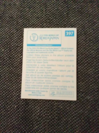 Cromo selección Argentina Firmado Gustavo López