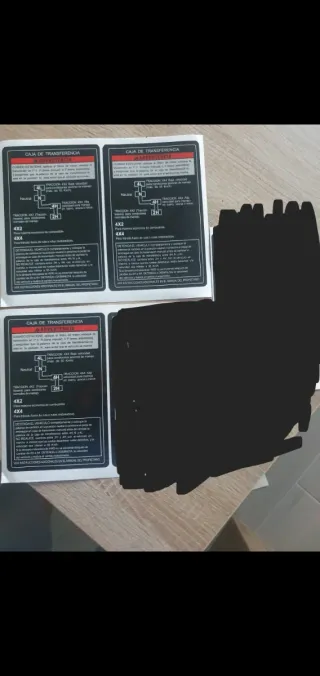 3 Pegatinas Suzuki vitara Caja Transferencia