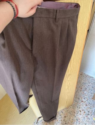Pantalones Vintage uomo marrone - IT 54