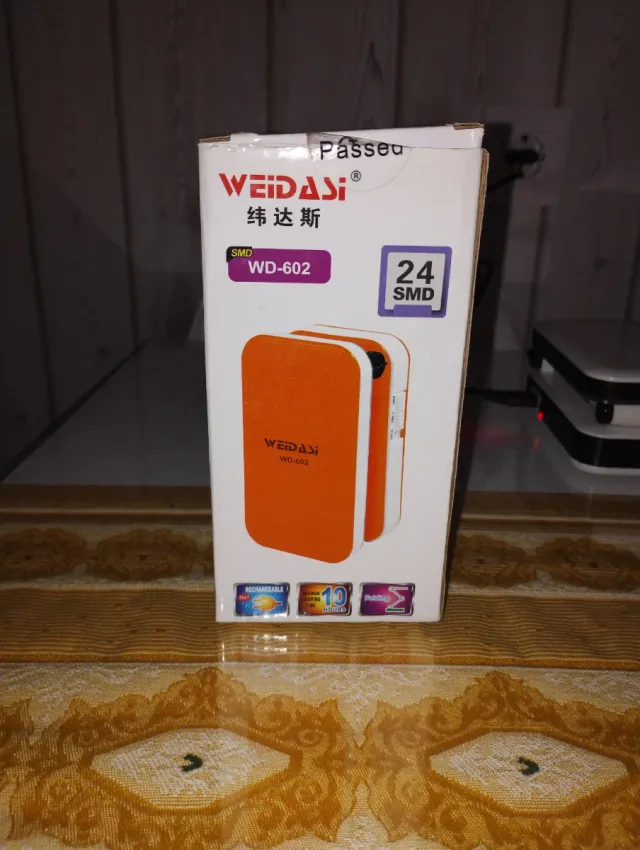Lámpara Escritorio LED WEIDASI WD-602 Plata/Blanca