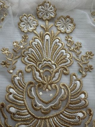 Manteleta Fallera Infantil Dorada