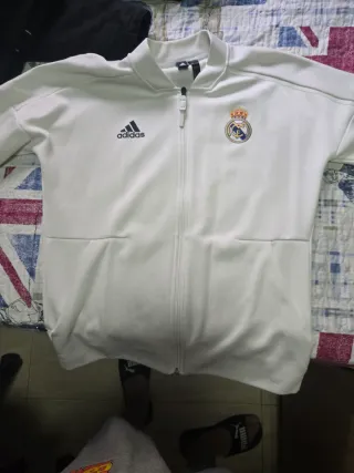 Sudadera Real Madrid Adidas Blanca