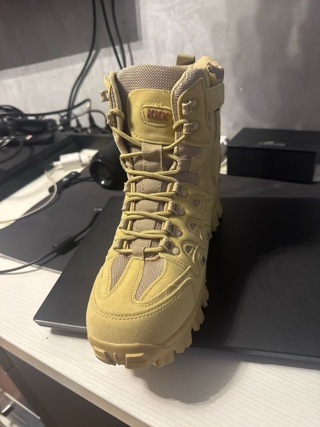 Botas militares KKK beige/marrón