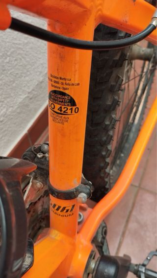 Bicicleta Montaña Monty Naranja