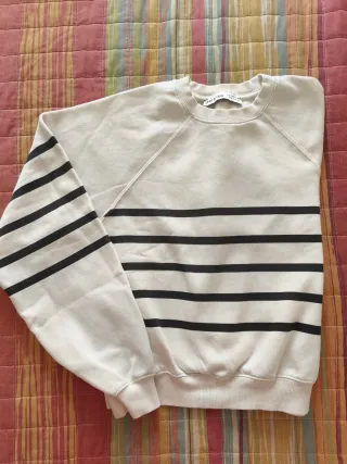 Sudadera Bershka rayas negras Talla XS
