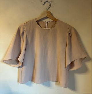 Blusa Zara manga acampanada T.M