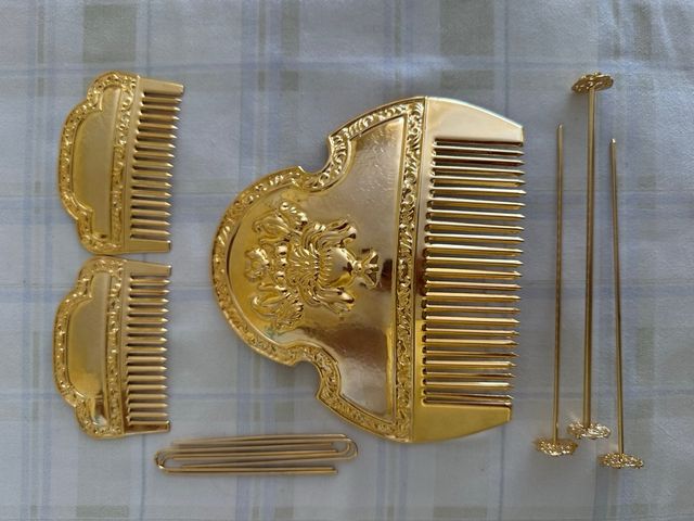 Peinetas Falleras Infantiles Doradas