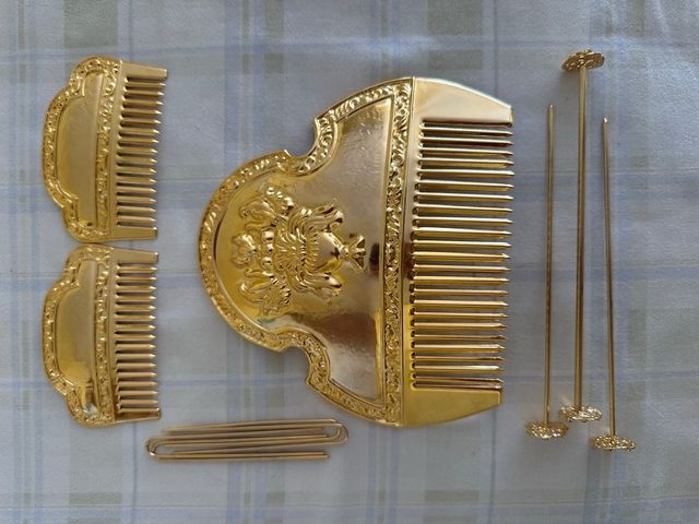 Peinetas Falleras Infantiles Doradas