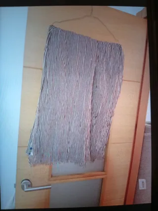 Pañuelo fular rayas rojo y blanco