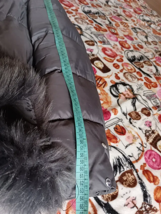 Giubbino donna grigio taglia XL con pelliccia