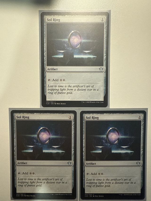 Sol Ring - 3 cartas Magic The Gathering
