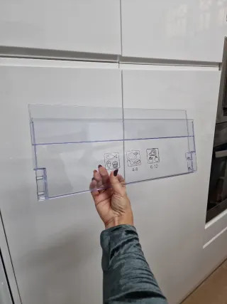 Tapa cajón congelador transparente